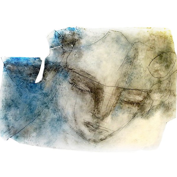 Reihe Contemplation 1  / 2015 - Öl und Wachs auf Papier ca. 30*40 cm