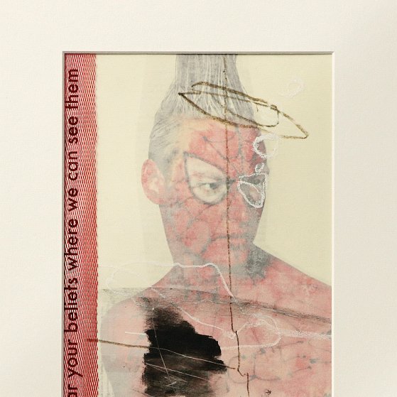 Wear Your Believes   / Collage Wachs auf Papier, 20*30 cm