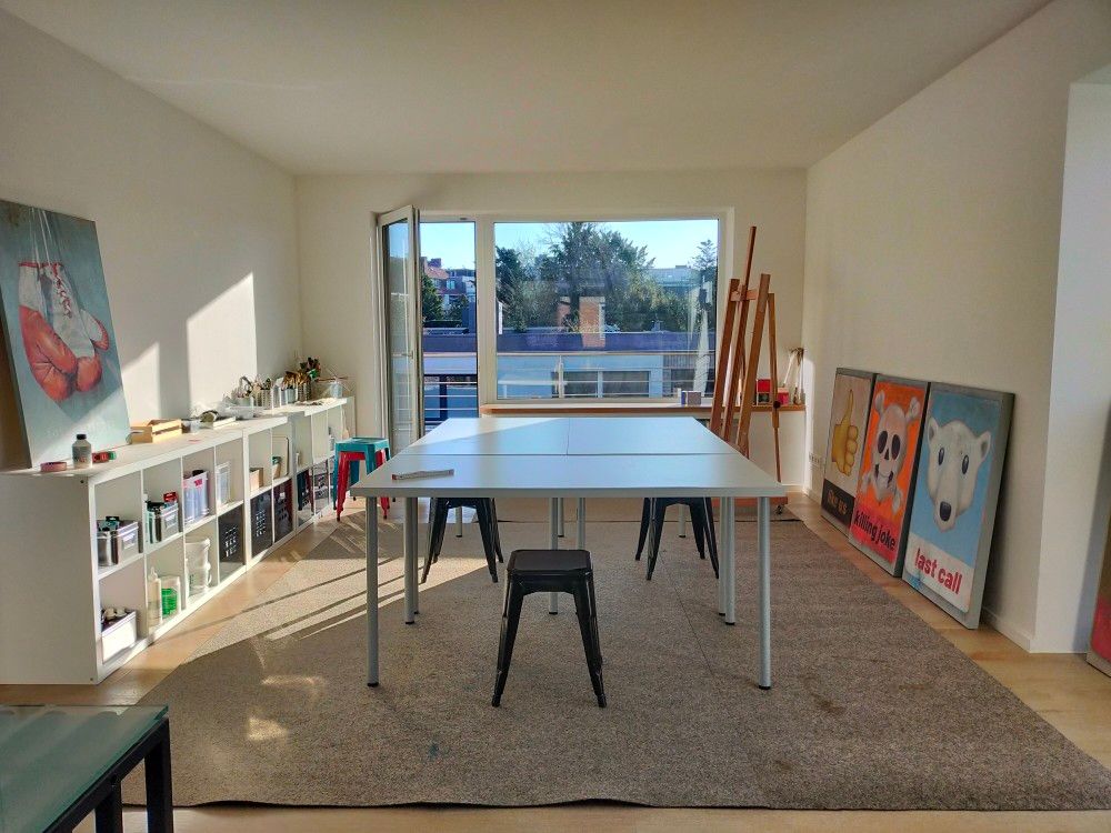 Malen und workshops im Atelier von Christine Renner